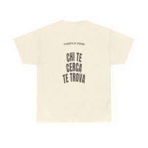 T-shirt PUMP con la frase 'CHI TE CERCA TE TROVA' — collezione Filosofia