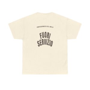 T-shirt PUMP con la frase 'FUORI SERVIZIO' — collezione Professionista Del Nulla