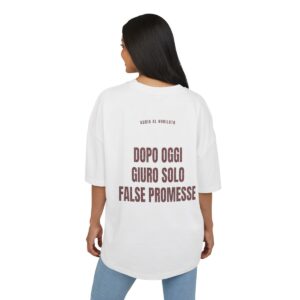 ADDIO AL NUBILATO — ‘DOPO OGGI GIURO SOLO FALSE PROMESSE’ · Oversize
