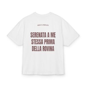 ADDIO AL NUBILATO — ‘SERENATA A ME STESSA PRIMA DELLA ROVINA’ · Oversize