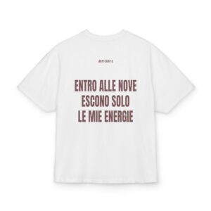 IMPIEGATO — ‘ENTRO ALLE NOVE ESCONO SOLO LE MIE ENERGIE’ · Oversize
