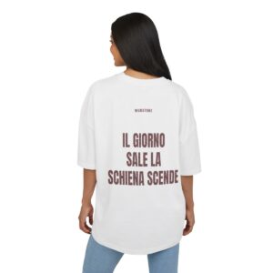 MURATORE — ‘IL GIORNO SALE LA SCHIENA SCENDE’ · Oversize