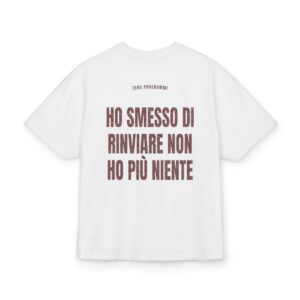 ZERO PROGRAMMI — ‘HO SMESSO DI RINVIARE NON HO PIÙ NIENTE’ · Oversize